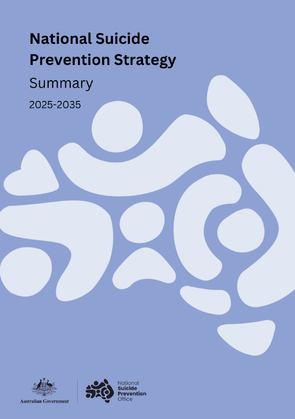 Cover of the Summary of the National Suicide Prevention Strategy