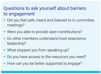 Questions to ask yourself about barriers to engagement