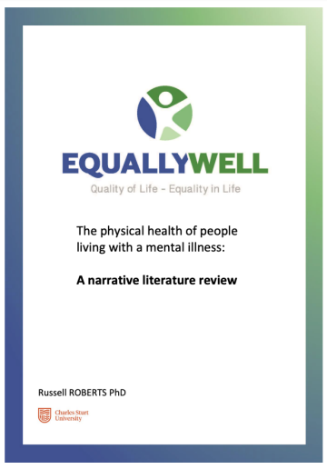 The physical health of people living with a mental illness:  A narrative literature review