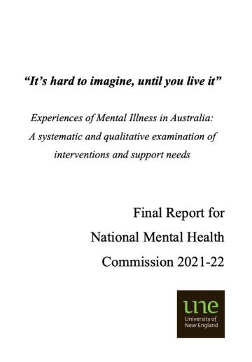 Final Report for National Mental Health Commission 2021-22