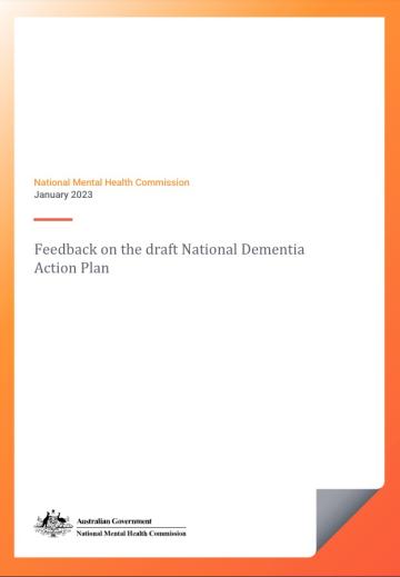 Feedback on the draft National Dementia Action Plan