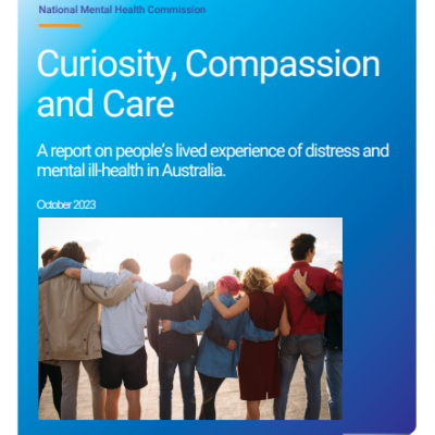 Cover image of the Curiosity, Compassion and Care report